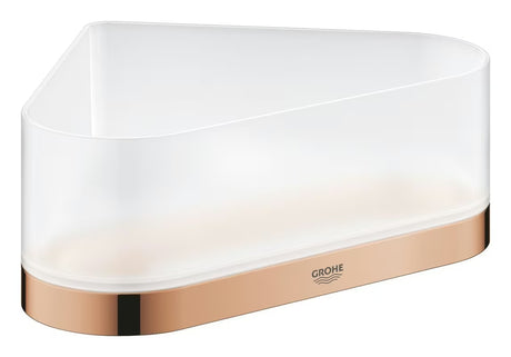 Kampinė lentyna Grohe Selection, apdaila warm sunset, su paslėptu tvirtinimu