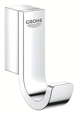 Chrominis kabliukas chalatui Grohe Selection su paslėptu tvirtinimu ir patvariu Grohe StarLight paviršiumi.