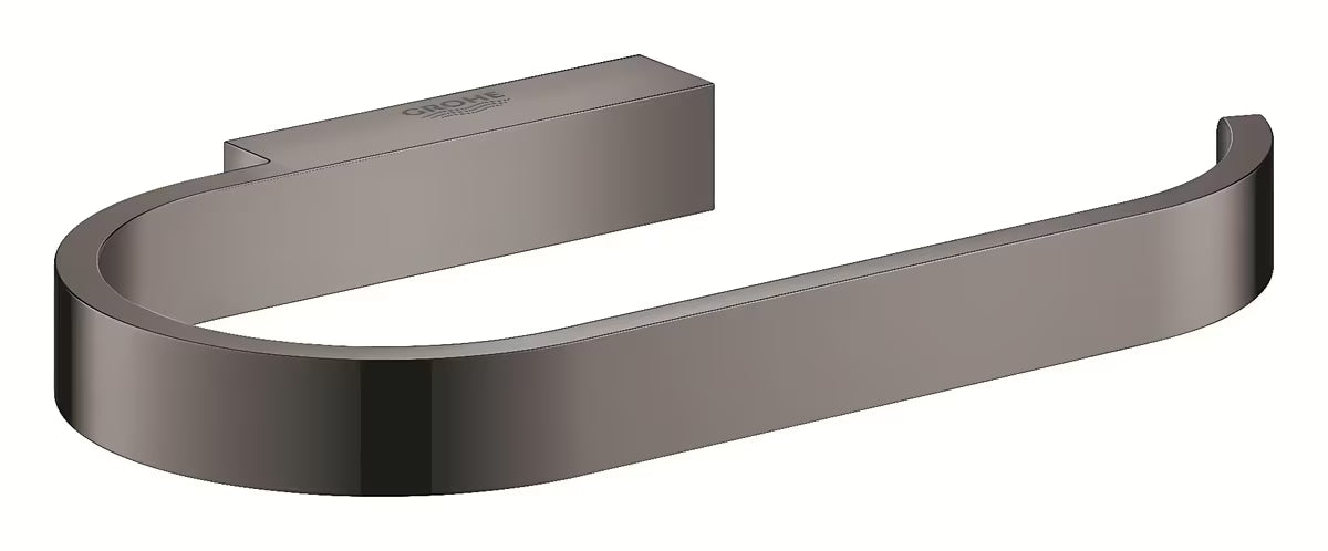 Tualetinio popieriaus laikiklis Grohe Selection be dangtelio, apdaila hard graphite, su paslėptu tvirtinimu prie sienos.