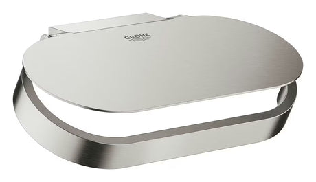 Grohe Selection tualetinio popieriaus laikiklis su dangteliu, apdaila supersteel pro, montuojama ant sienos