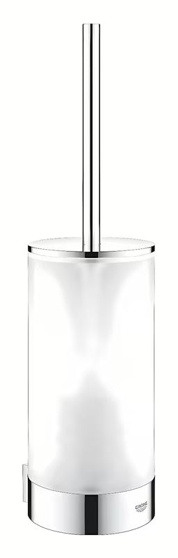 Sieninė WC šepetys Grohe Selection chromo spalvos, su paslėptu tvirtinimu ir Grohe StarLight paviršiumi