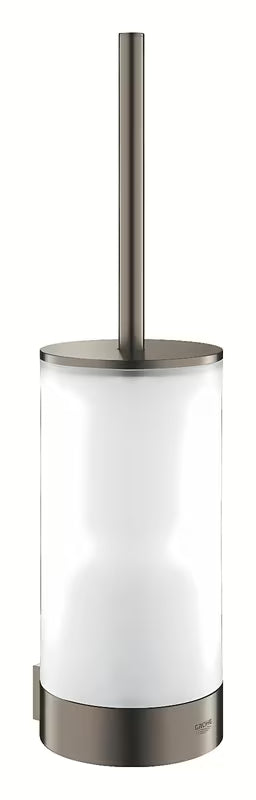 Sieninė WC šepetys Grohe Selection, šukuoto hard graphite apdaila, su paslėptu tvirtinimu
