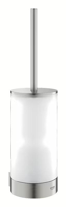 Sieninė WC šepetys Grohe Selection, supersteel apdailos, su paslėptu tvirtinimu