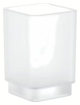 Stiklinė Grohe Selection Cube dantų šepetėliams ir dantų pastai vonios kambariui