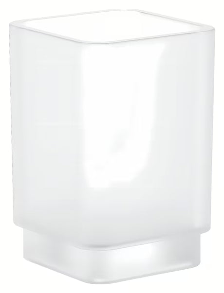 Stiklinė Grohe Selection Cube dantų šepetėliams ir dantų pastai vonios kambariui