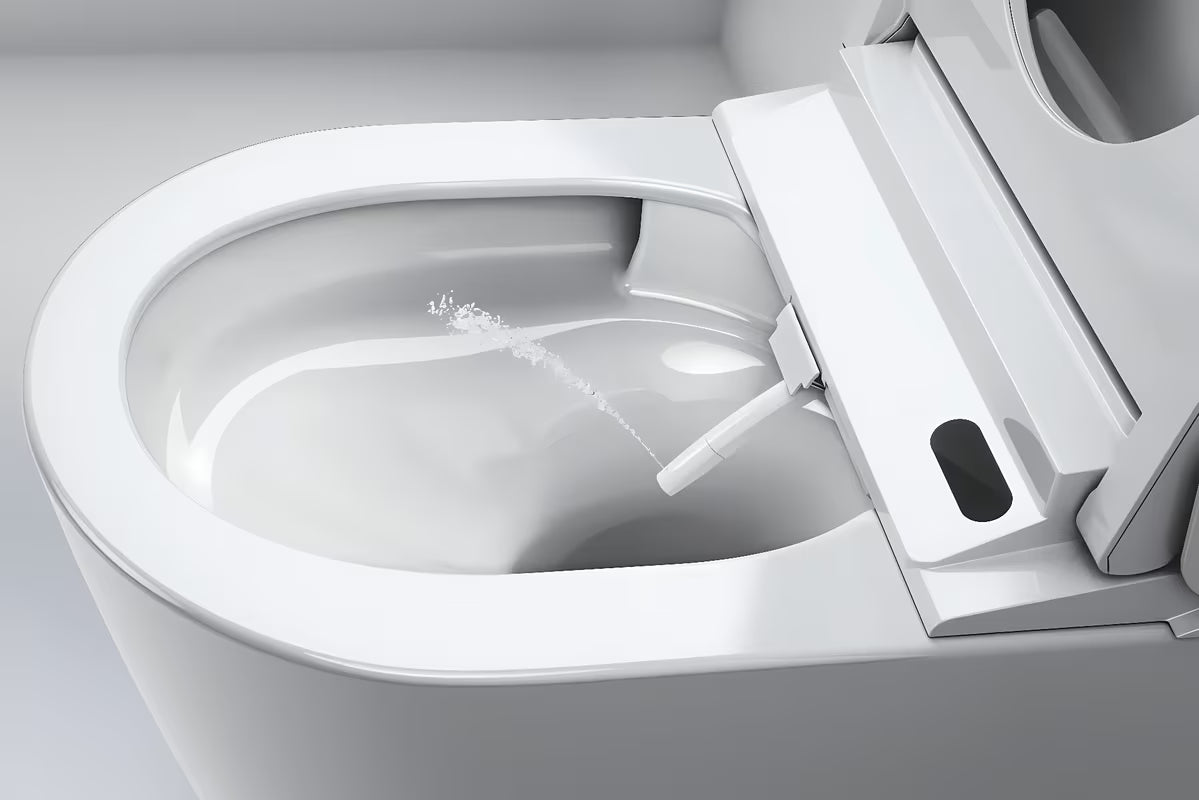 Pakabinamas KLOZETAS su bidė funkcija Grohe Sensia Pro, spalva alpine-white, su nuotoliniu valdymu