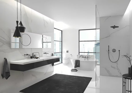 Vandens nuleidimo Mygtukas Grohe Skate Cosmopolitan brushed-hard-graphite paviršiaus pro nuplovimas KLOZETAS