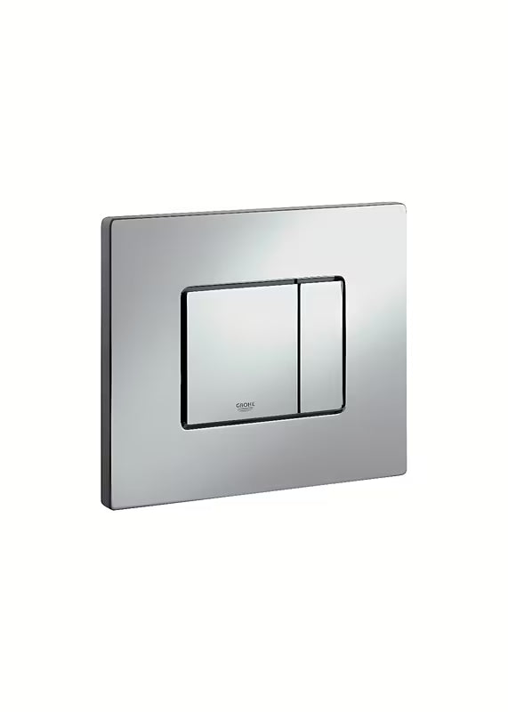 Nuleidimo mygtukas Grohe Skate Cosmopolitan titanium/brilliant chrom apdailos su nuo pirštų atspaudų saugančiu paviršiumi.