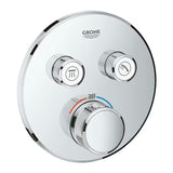 Chromuotas potinkinė termostatinė dušo maišytuvas Grohe Grohtherm smartcontrol su smartcontrol valdymu