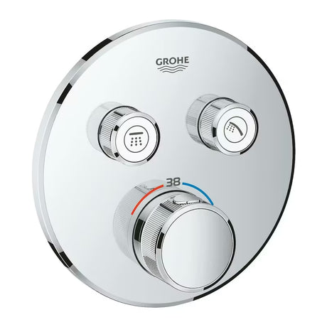 Chromuotas potinkinė termostatinė dušo maišytuvas Grohe Grohtherm smartcontrol su smartcontrol valdymu