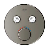 Potinkinė termostatinė dušo maišytuvas Grohe Grohtherm smartcontrol, apdaila – brushed hard graphite.