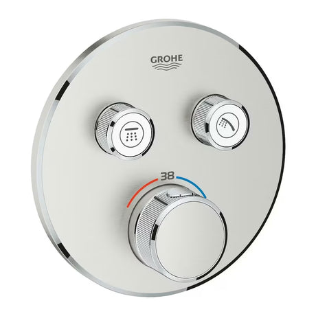 Termostatinė potinkinė dušo maišytuvas Grohe Grohtherm smartcontrol, apdaila supersteel