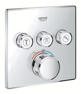 Potinkinė termostatinė dušo maišytuvas Grohe Grohtherm smartcontrol chromo spalvos.