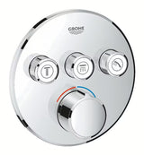 Potinkinė termostatinė dušo maišytuvas Grohe Smart Control chromo spalvos su valdymu smartcontrol