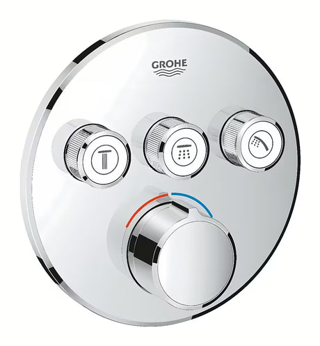 Potinkinė termostatinė dušo maišytuvas Grohe Smart Control chromo spalvos su valdymu smartcontrol