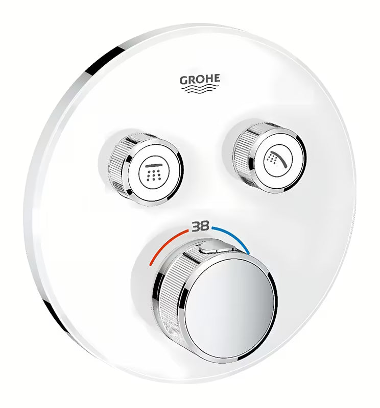 Grohe Grohtherm smartcontrol potinkinė termostatinė dušo maišytuvas apdaila Moon White