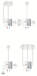 Potinkinė termostatinė dušo maišytuvas Grohe Grohtherm smartcontrol, Moon White spalvos, su trimis ventiliais