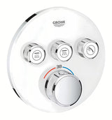 Potinkinė termostatinė dušo maišytuvas Grohe Grohtherm smartcontrol, apdaila – Moon White