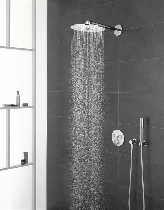 Potinkinė termostatinė dušo maišytuvas Grohe Grohtherm smartcontrol, apdaila – Moon White