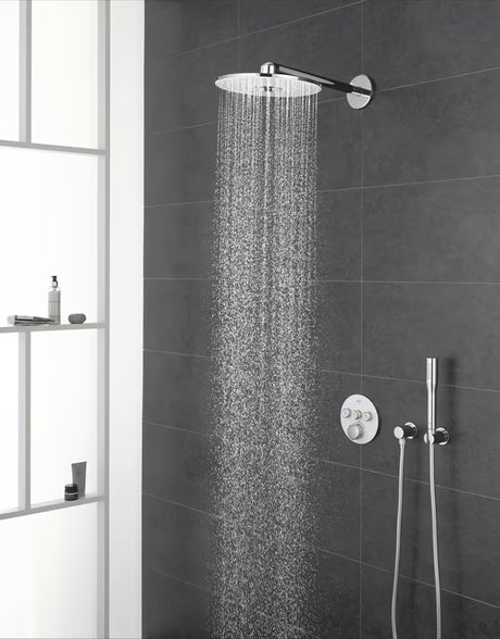 Potinkinė termostatinė dušo maišytuvas Grohe Grohtherm smartcontrol, apdaila – Moon White