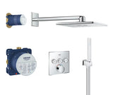 Potinkinis dušo sistema Grohe Smart Control chromo spalvos, su viršutiniu ir rankiniu dušu