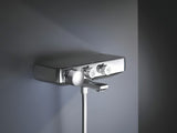 Chromo spalvos termostatinė vonios maišytuvas Grohe Grohtherm smartcontrol pro su perjungimu tarp vonios ir dušo