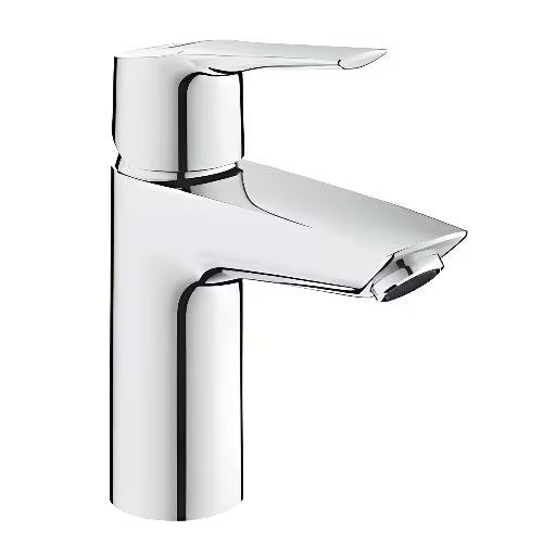 Chromuotas svirtinis praustuvo maišytuvas Grohe Start su click-clack su vandens taupymo aeratoriumi Grohe EcoJoy