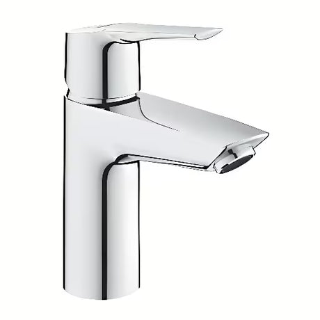 Chromuotas svirtinis praustuvo maišytuvas Grohe Start su click-clack su vandens taupymo aeratoriumi Grohe EcoJoy