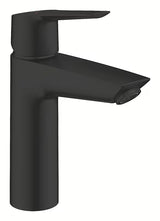 Praustuvo svirtinis maišytuvas Grohe Start, matte black apdailos, su vidutinio aukščio snapu