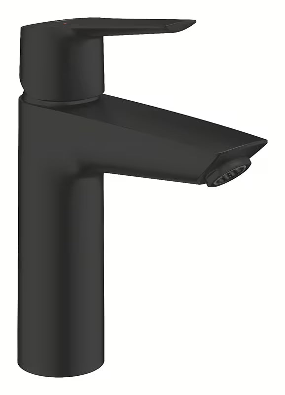Praustuvo svirtinis maišytuvas Grohe Start, matte black apdailos, su vidutinio aukščio snapu