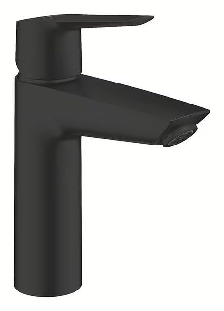 Praustuvo svirtinis maišytuvas Grohe Start, matte black apdailos, su vidutinio aukščio snapu