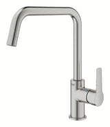 Svirtinis virtuvinis maišytuvas Grohe Start su aukštu pasukamu U formos snapu, supersteel spalvos