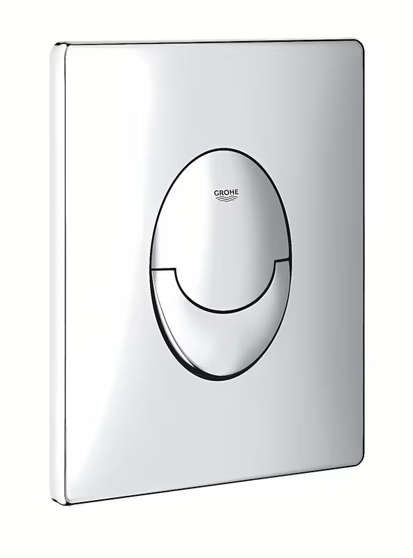 Chromuotas vandens nuleidimo mygtukas Grohe Start iš ABS pro, vertikaliam montavimui ir dviejų kiekių nuleidimui arba start stop.
