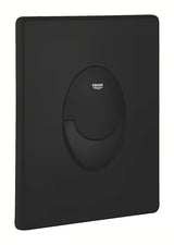 Matinės juodos spalvos Vandens nuleidimo Mygtukas Grohe su phantom black pro, 2 režimų nuleidimu ir start/stop