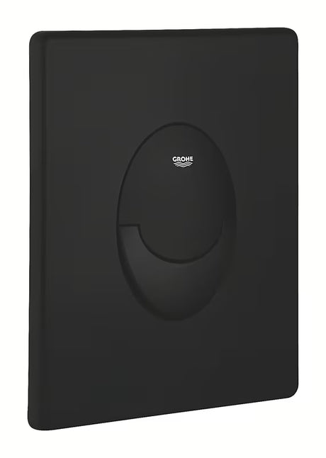 Matinės juodos spalvos Vandens nuleidimo Mygtukas Grohe su phantom black pro, 2 režimų nuleidimu ir start/stop