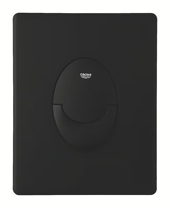 Matinės juodos spalvos Vandens nuleidimo Mygtukas Grohe su phantom black pro, 2 režimų nuleidimu ir start/stop
