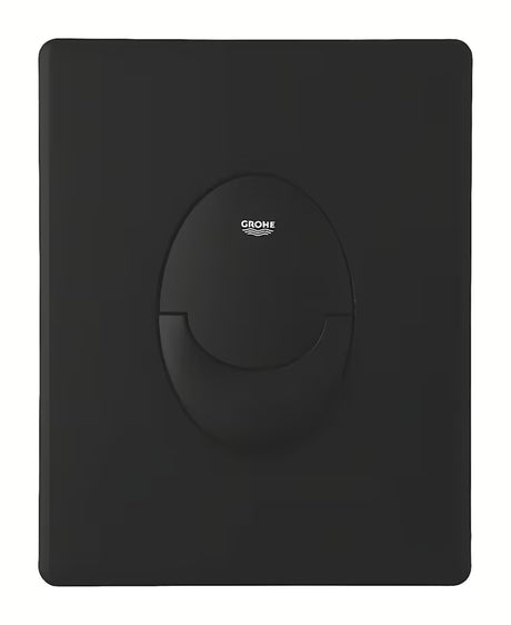 Matinės juodos spalvos Vandens nuleidimo Mygtukas Grohe su phantom black pro, 2 režimų nuleidimu ir start/stop