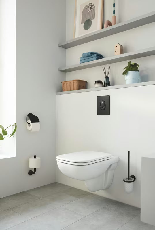 Grohe Start atsarginių tualetinio popieriaus ritinėlių laikiklis matinės juodos spalvos, su paslėptu tvirtinimu