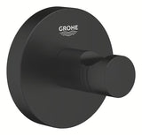 Chromo spalvos metalinis kabliukas Grohe Start Accessories su paslėptu tvirtinimu.