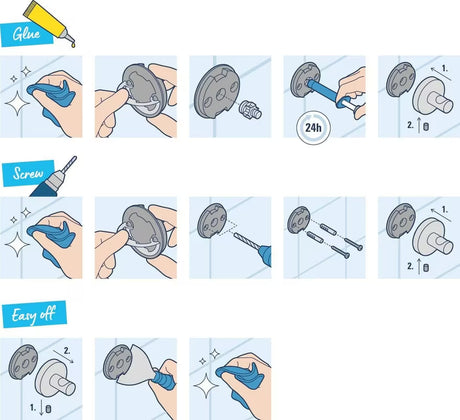 Chromuotas rankšluosčio laikiklis Grohe Start Accessories su paslėptu tvirtinimu