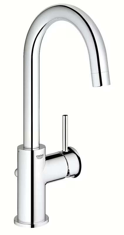 Chromuotas virtuvinis maišytuvas Grohe Start Classic su svirtiniu valdymu ir pasukamu snapu