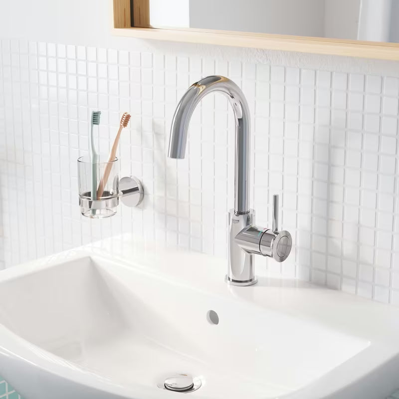 Chromuotas virtuvinis maišytuvas Grohe Start Classic su svirtiniu valdymu ir pasukamu snapu