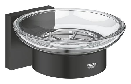 Muilinė Grohe Start Cube su laikikliu matinės juodos spalvos, su paslėptu tvirtinimu