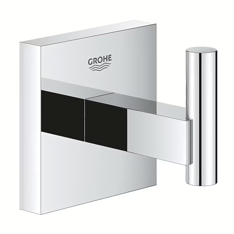Metalinis kabliukas Grohe Start Cube Accessories, chromo spalvos, su paslėptu tvirtinimu.