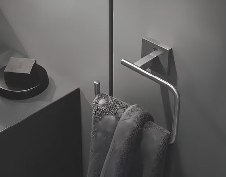 Rankšluosčio laikiklis Grohe Start Cube Accessories, supersteel spalvos, su paslėptu tvirtinimu