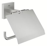 Tualetinio popieriaus laikiklis Grohe Start Cube Accessories, supersteel su dangteliu, su paslėptu tvirtinimu.