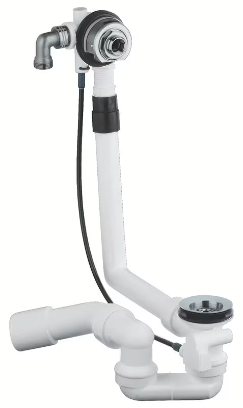 Grohe Talentofill automatinis sifonas voniai chromo spalvos pro užpildymas, nutekėjimas ir perpildymas vonios