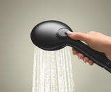 Rankinis dušas Grohe Tempesta 110 matinės juodos spalvos, su dviem srovėmis: Rain ir Jet