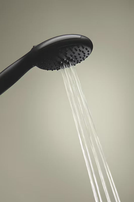 Rankinis dušas Grohe Tempesta 110 matinės juodos spalvos, su dviem srovėmis: Rain ir Jet