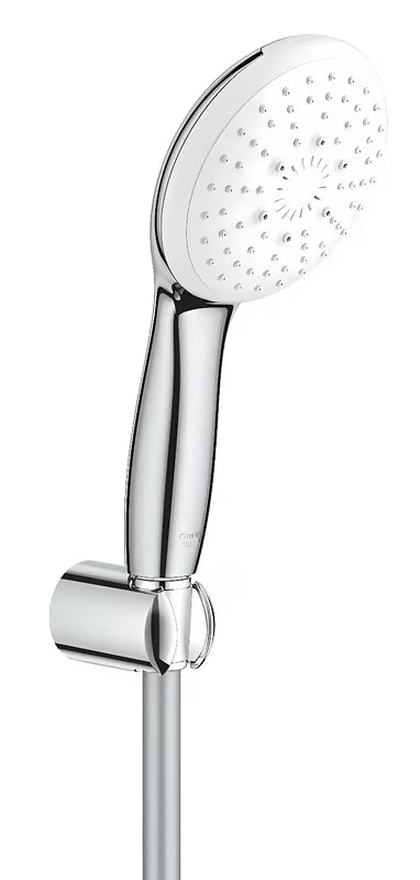Grohe Tempesta vonios dušo komplektas chromo spalvos su rankiniu dušu, 1500 mm žarna ir sieniniu laikikliu